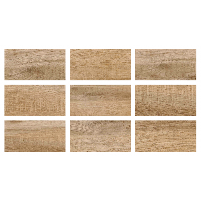 33x66cm Greentech Natural Wood Mix 9 face