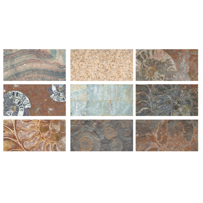 33x66cm Greentech Fosil Mix