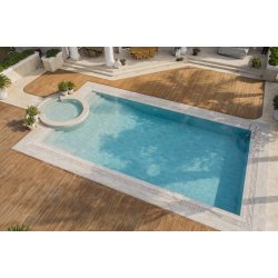 33x66cm Greentech Pool Garden Beige Stone Mix 18 face