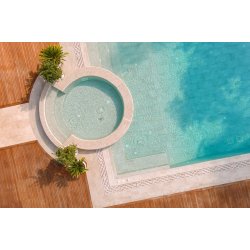 33x66cm Greentech Pool Garden Beige Stone Mix 18 face
