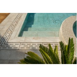 33x66cm Greentech Pool Garden Beige Stone Mix 18 face