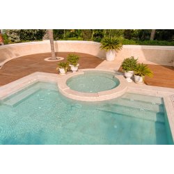 33x66cm Greentech Pool Garden Beige Stone Mix 18 face