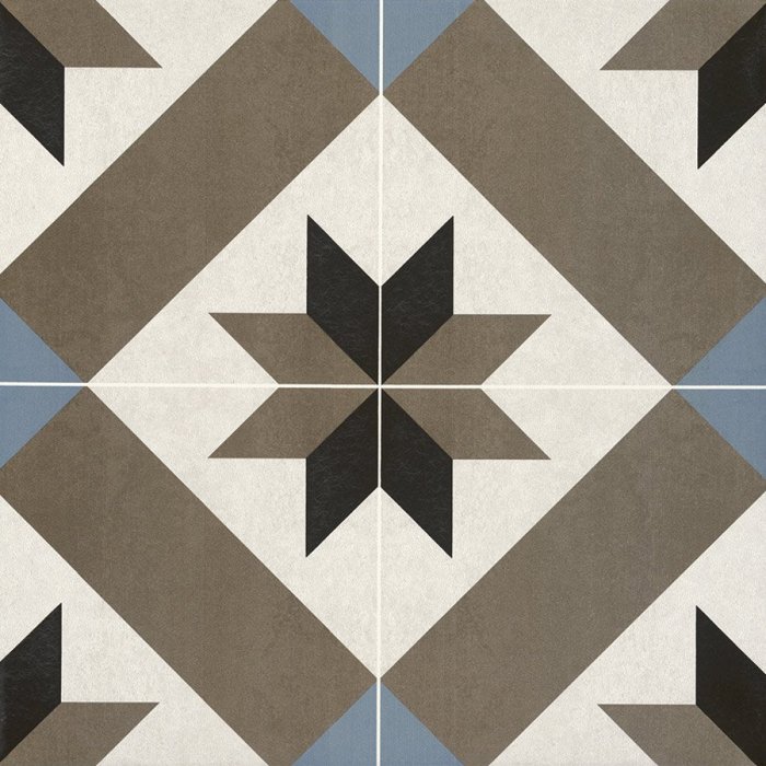 Bien Seramik 20X20cm Star Mavi