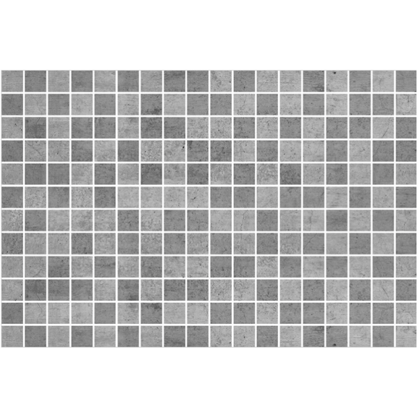 25x25mm Dijital Concrete Blend Dark Mozaik