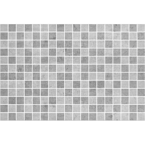 25x25mm Dijital Concrete Blend Light Mozaik