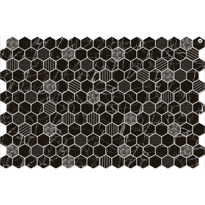Hexa Marble Black Deco