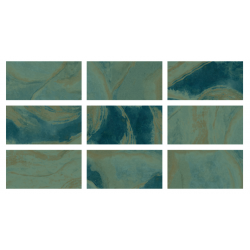 33x66cm Vision Forest Green Porselen Karo Mix 9 face
