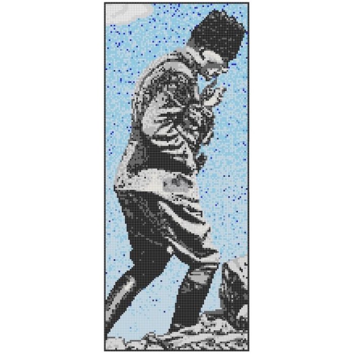 Atatürk Kocatepe Suliyeti Cam Mozaik Tasarımı 236x570cm