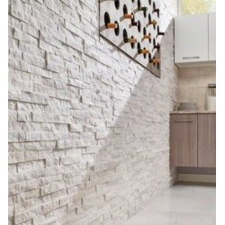 50x100mm Alya F-8503 Şugar Beyaz Patlatma Mermer