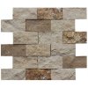 50x100mm Alya F-8515 Traverten 3lü Mix Patlatma Mermer