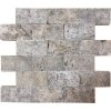 50x100mm Alya F-8512 Silver Gri Patlatma Mermer