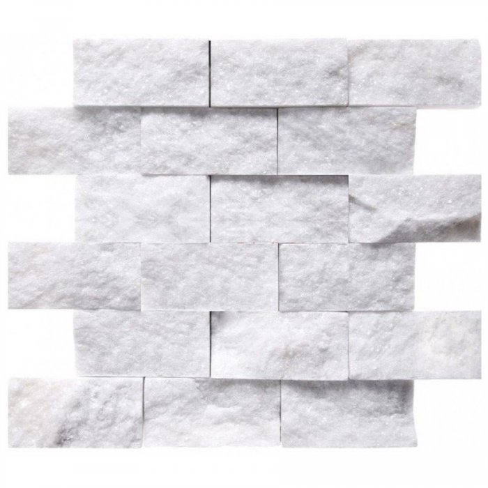50x100mm Alya F-8503 Şugar Beyaz Patlatma Mermer