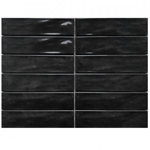 Mozaik Porselen Artisan Brick Siyah