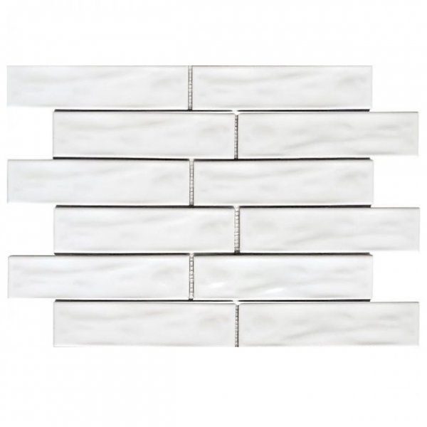 Mozaik Porselen Artisan Brick Beyaz