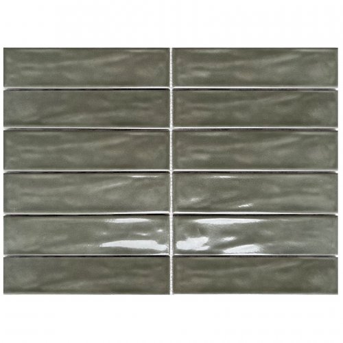 Mozaik Porselen Artisan Brick Yeşil