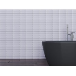 Mozaik Porselen Loft Beyaz Mozaik Fileli