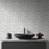Porselen Elongaten Hexagon TRBC8001 - Beyaz Mozaik