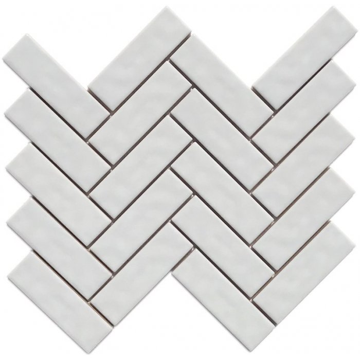 Porselen Herringbone TRBC1003 - Beyaz Mozaik