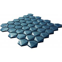 Mozaik Porselen 3D Hegzagon TRBC5009 - Duman Mavisi