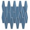 Porselen Elongaten Hexagon TRBC8009 - Duman Mavisi Mozaik