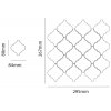 Porselen Arabesque TRBC9501 - Beyaz Mozaik