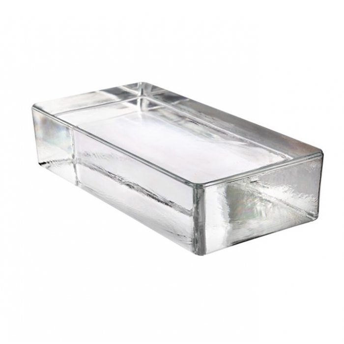 240x117x54MM Vetropieno Şeffaf Cam Blok Tuğla
