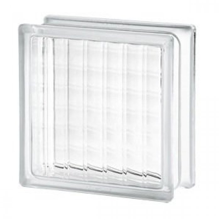19x19x8cm Şeffaf Kalın Çizgili