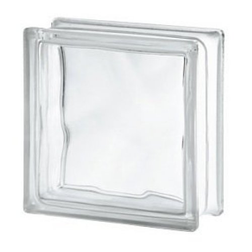 19x19x8cm Şeffaf Dalgalı