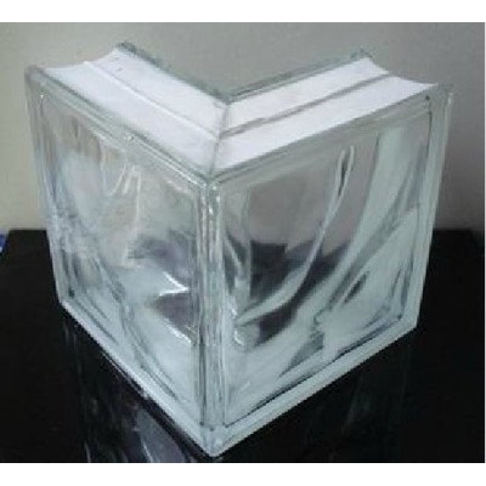 Köşe Kesim 19x19cm 90' Şeffaf Dalgalı