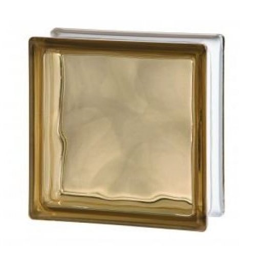 Dalgalı Bronz 19x19x8cm Cam Tuğla