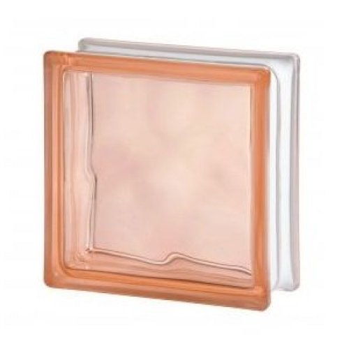 Dalgalı Somon 19x19x8cm Cam Tuğla