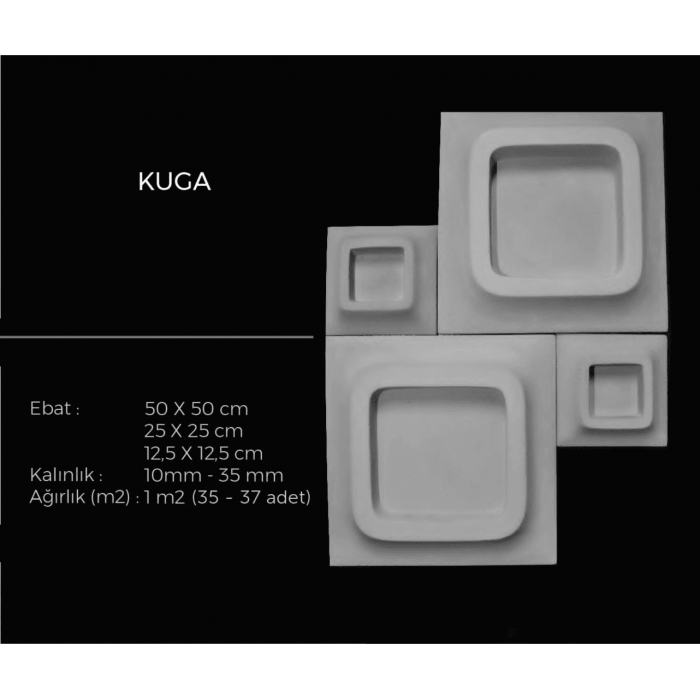 3d Bürüt Beton Kuga Soft