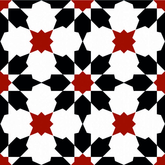 20x20cm DT-2017 Mat Porselen Çini Karo