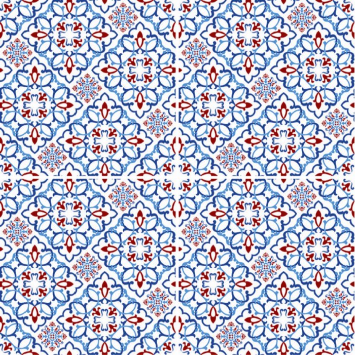 20x20cm DT-2021 Porselen Çini Karo