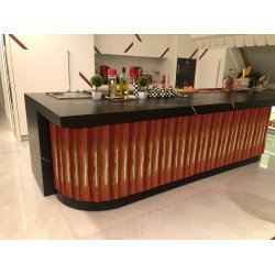 10X50Cm Bambu Bar Önü Tarçın Seramik Dekor