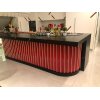 Bar Önü 10X50cm Kırmızı Seramik Dekor