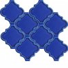 12x12,4Cm Ottoman Kobalt Kenar Rölyefli Çatlak Sırlı Seramik Dekor