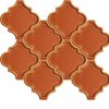 12x12,4Cm Ottoman Tarçın Kenar Rölyefli Çatlak Sırlı Seramik Dekor
