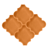 12x12,4Cm Ottoman Tarçın Düz Çatlak Sırlı Seramik Dekor