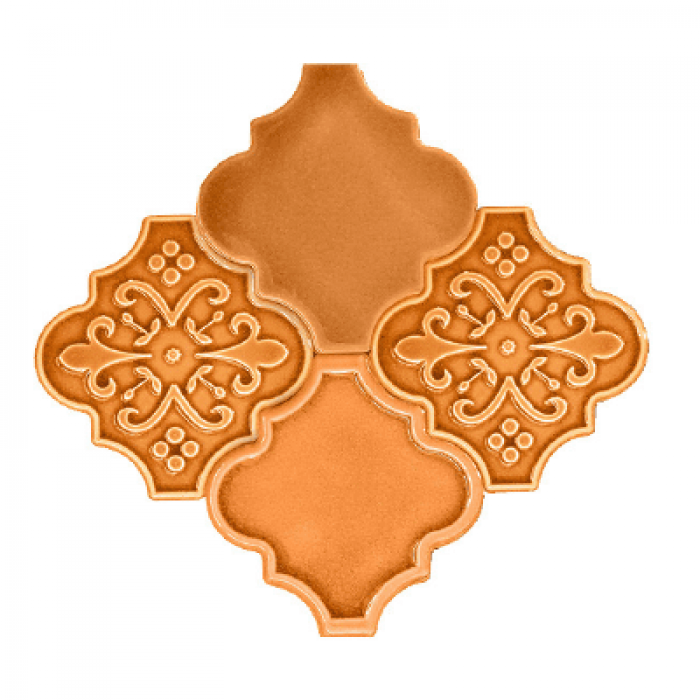 12x12,4Cm Ottoman Tarçın Mix Çatlak Sırlı Seramik Dekor
