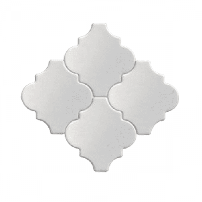 12x12,4Cm Ottoman Beyaz Düz Seramik Dekor