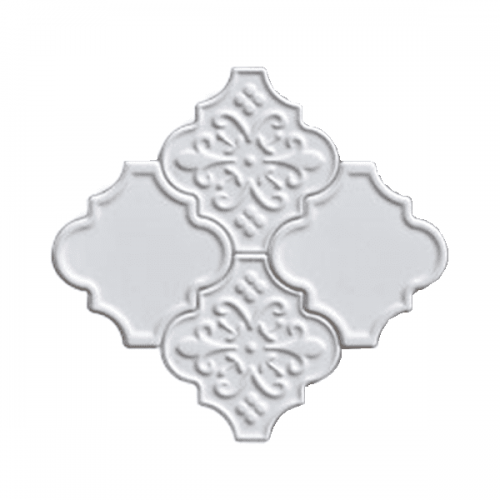 12x12,4Cm Ottoman Beyaz Mix Seramik Dekor