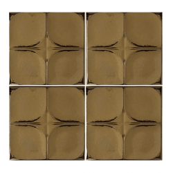 13x13Cm Defacto Metalik Gold Sırlı Seramik Dekor