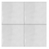 13x13Cm Düz Beyaz Çatlak Sırlı Seramik Dekor