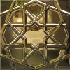 20x20Cm Türkmen Yıldızı Metalik Gold Sırlı Seramik Dekor