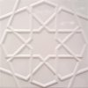 20x20Cm Türkmen Yıldızı Beyaz Sırlı Seramik Dekor