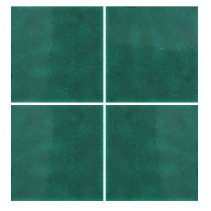 20x20Cm Düz Zümrüt Yeşil Çatlak Sırlı Seramik Dekor