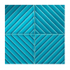 20x20Cm Linea Turkuaz Çatlak Sırlı Seramik Dekor