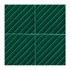20x20Cm Linea Zümrüt Yeşili Çatlak Sırlı Seramik Dekor
