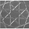 20x20Cm Türkmen Yıldızı Metalik Silver Sırlı Seramik Dekor